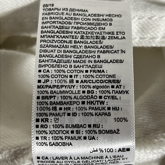 GAP kids white denim shortalls XXL - Picture 7 of 7